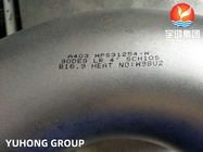 Coude WPS31254/254 SMO/1,4547 superbe de soudure de coude d'acier inoxydable d'ASTM A403