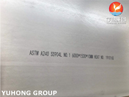 Plaque d'acier N08904 inoxydable de haute résistance d'ASTM A240 TP904L 1,4539