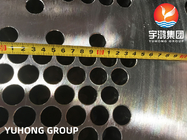 Plaques de déflecteur de plaque tubulaire d'échangeur de chaleur d'acier inoxydable A182 F304/F316 pièces de système de refroidissement de radiateur d'eau de chauffage