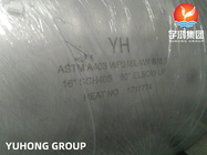 Les pièces de raccordement pour tuyaux de soudage par bouture ASTM A403 WP316L-WX 90Deg LR Coudes en acier inoxydable B16.9