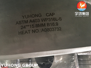 Capot en acier inoxydable ASTM A403 WP304L de grande épaisseur