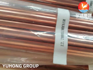ASTM B111/ASME SB111 UNS C12200 Tube de condenseur de tube sans soudure en alliage cuivre-nickel