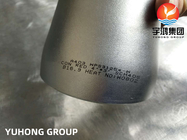 Le montage soudé bout à bout d'acier inoxydable d'ASTM A 403 WPS31254-W réduisent le coude ASME B16.9 de chapeau de pièce en t