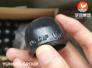 ASTM A234 WPB Butt weld Pipe fittings en acier au carbone Peinture noire Cap de fin