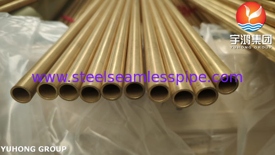 ASTM B111 C70600 C68700 C71500 C44300 Tubes en alliage de cuivre sans soudure 100% HT pour les tubes en boîte
