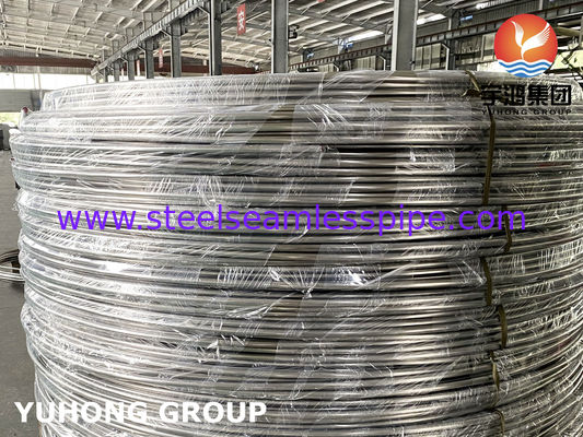 Tube recuit lumineux sans couture de bobine d'acier inoxydable, A269 TP316L pour l'essence/produit chimique