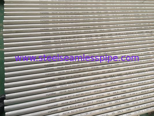 Tube sans couture d'acier inoxydable, ASTM A213, ASTM A789, essai hydraulique/essai courant de Foucault/essai d'Ultraulic.
