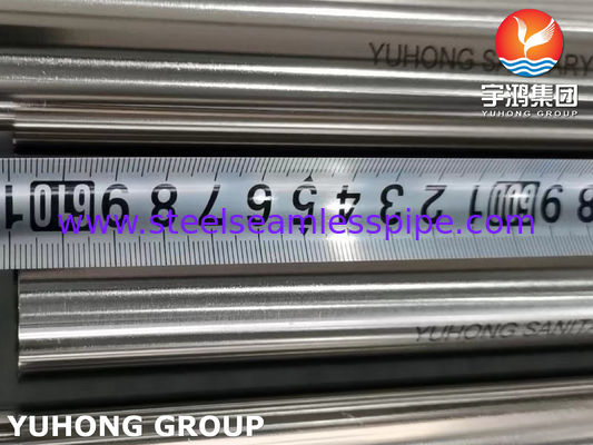 Tubes sanitaires sans soudure en acier inoxydable ASTM A270 TP316L 320 Grille polie à l'extérieur