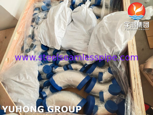 ASTM A403 WP304-S Pipe de soudure sans couture en acier inoxydable à rayon long à 90 degrés