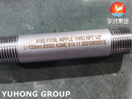 L'acier inoxydable CL3000 d'ASTM A182 F316L a fileté le montage pour l'application à haute pression