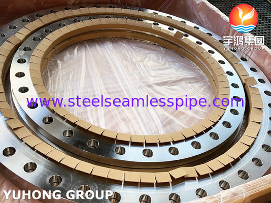 ASTM A240 SS904L Flanche coulissante en tôle à face plate AWWA C207 et dimensions personnalisées
