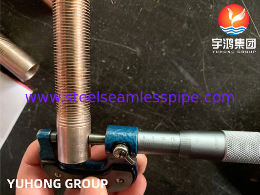 Tube en alliage de cuivre - Type à ailettes basses, B111 C70600 O61 Cu70/Ni30 Alliage de cuivre pour refroidisseur d'air