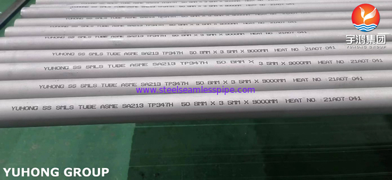Application à hautes températures de tube sans couture d'acier inoxydable d'ASTM A213 TP347H