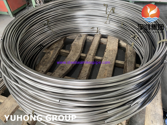 Tubes de bobine en acier inoxydable brillant recuit, ASTM A213 / A269 SS304 / SS316L