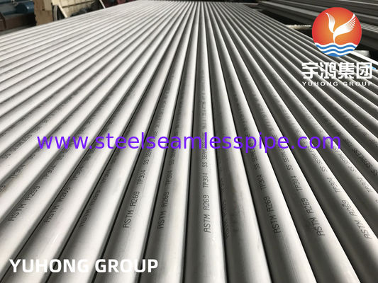 ASTM A269 TP304 Tubes sans soudure en acier inoxydable décapées, recuit pour échangeur de chaleur avec test PMI