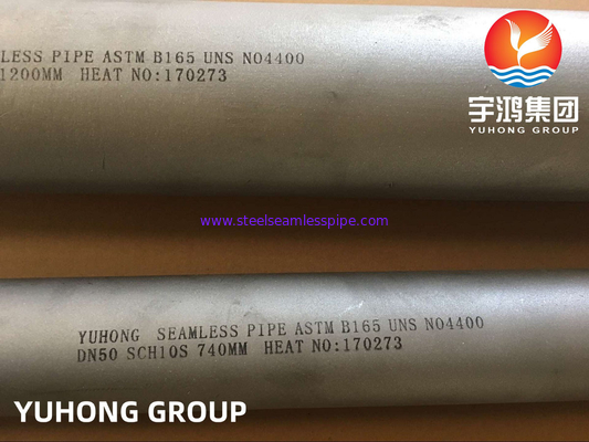 ASTM B165 Monel 400 N04400 Pipe en alliage de nickel sans soudure pour l'eau de mer