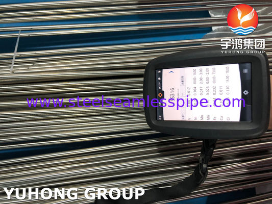 Tube en U sans soudure en acier inoxydable ASTM A270 TP316L de qualité sanitaire pour les industries laitière et alimentaire