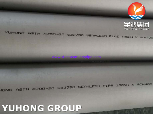 Tuyau d'acier inoxydable duplex superbe ASTM A928/ASTM A790 UNS S32750 ( 2507)