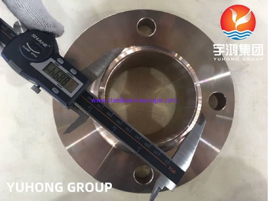 ASTM B151 C70600 2.0872 Alliage de Cu-Ni à brides de cou forgé RF B16.5