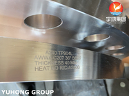 Valve de chaudière d'échangeur de chaleur de la bride ASTM A240 GR F904L UNS N08904 d'acier inoxydable