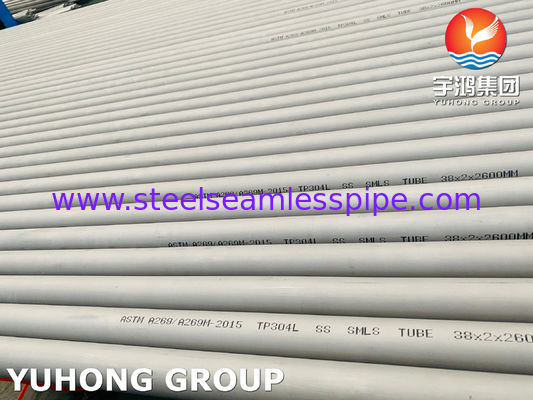Tubes en acier inoxydable austénitique ASTM A269 TP304L, utilisées pour le service général de résistance à la corrosion