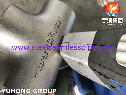 Gaz de pétrole égal duplex d'échangeur de chaleur de la pièce en t ASTM A815 S31803 B16.9 de montage de tuyau d'acier