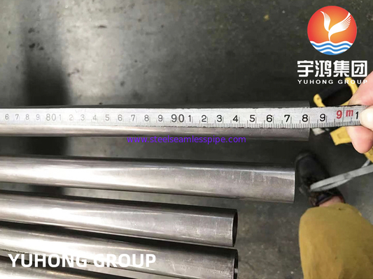 Tubes sans soudure en alliage de nickel, ASTM B163 MONEL 400 (UNS N04400) Pour une application de haute précision