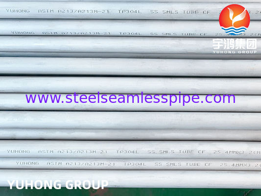 Tube sans soudure en acier inoxydable ASTM A213 TP304L pour échangeurs de chaleur et applications chimiques