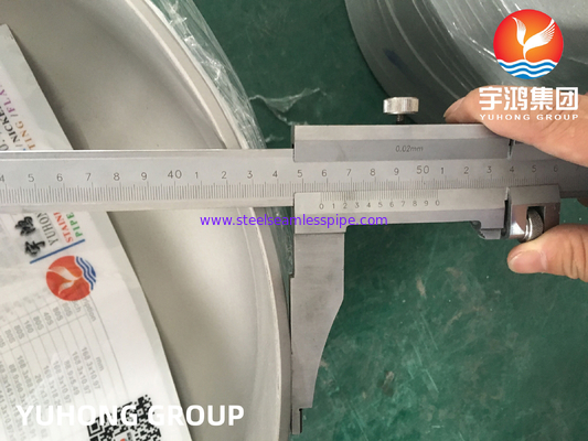 Bouchon en acier inoxydable A403 WP304 / WP304L, raccords bout à bout B16.9, pour la fabrication de cuves sous pression