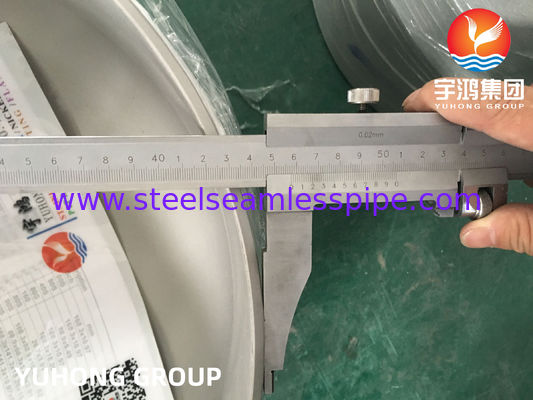 Bouchon en acier inoxydable A403 WP304 / WP304L, raccords bout à bout B16.9, pour la fabrication de cuves sous pression