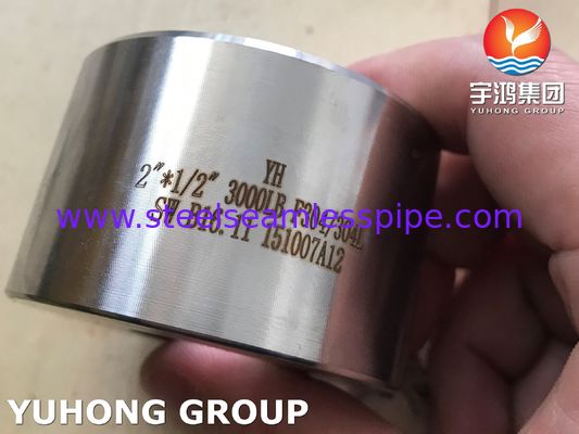 ASTM A182 F304 Accouplement forgé ASME B16.11 Pipe d'acier inoxydable