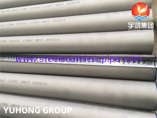 ASTM B677 TP904L UNS N08904 Tube sans soudure en acier inoxydable