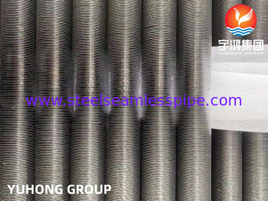 ASME SB163 UNS N04400 Tube à nageoires de type G en alliage de nickel incorporé avec nageoires en aluminium