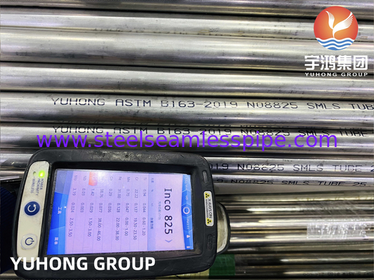 Tubes sans couture en alliage de nickel, ASTMB163 NO8825 / Incoloy825 Brillante recuit