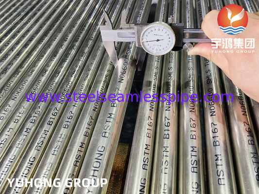 ASTM B167 Inconel 600 N06600 Pipe et tube sans soudure en alliage de nickel