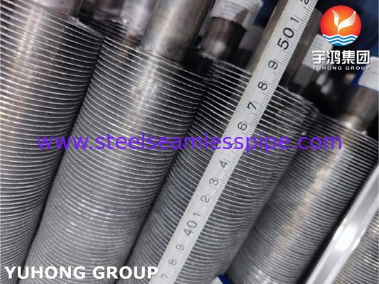 ASTM B163 UNS N08825, Incoloy825 Tubes à nageoires extrudées avec nageoires en aluminium pour échangeur de chaleur