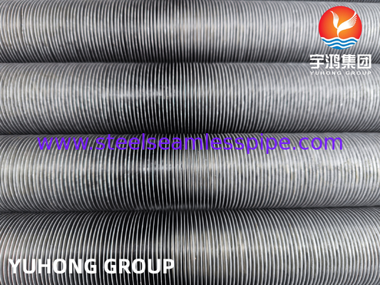 Tubes en acier au carbone ASTM A179 avec nageoires en aluminium, tubes à nageoires de type G pour échangeur de chaleur