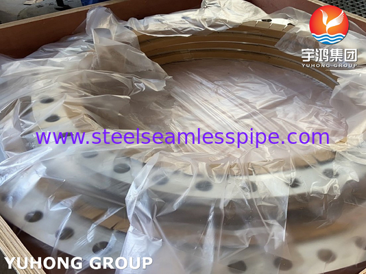 ASTM A240 F904L, UNS N08904, AWWA C207 acier inoxydable dérapage sur bride, face plate