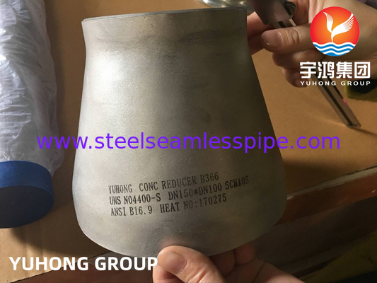 ASTM B366 UNS N04400, Monel 400 Butt Soudé Pièces de tuyauterie en acier allié au nickel, coudes, réducteurs