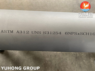 ASTM A312 tuyau sans couture d'acier inoxydable du duplex S31254/254SMO d'UNS
