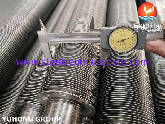 Tubes en acier au carbone ASTM A179 avec nageoires en aluminium 1060, tubes à nageoires de type G intégrés