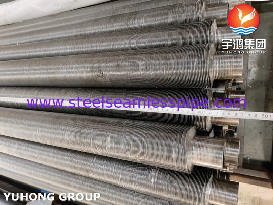 Tubes en acier au carbone ASTM A179 avec nageoires en aluminium 1060, tubes à nageoires de type G intégrés