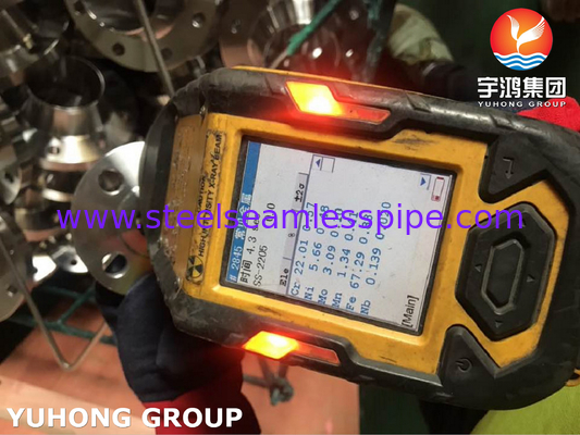 ASTM A182 F60, UNS S32205, 1.4462 Flange de cou de soudage en acier duplex, face raide B16.5