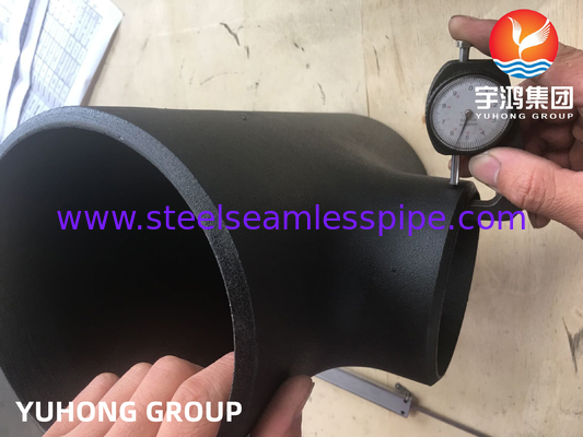 Raccord en acier au carbone ASTM A234 WPB, té réducteur soudé bout à bout B16.9