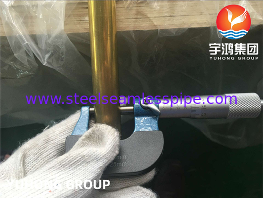 ASTM B111 / ASME SB111 C44300 Tubes en cuivre et nickel sans soudure pour les systèmes de refroidissement par condensateur
