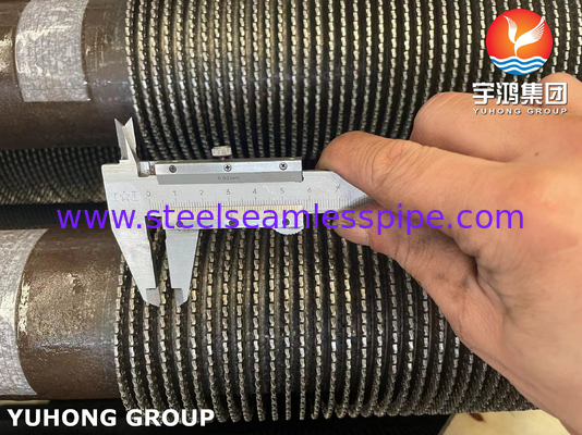 Tubes à aileron dentelé ASTM A335 Gr. P9 Tubes à aileron d'échangeur de chaleur HFW en acier allié