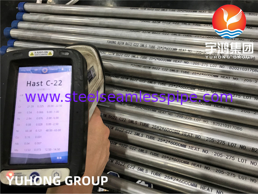 Tube en alliage de nickel Hastelloy C22 N06022 ASME SB622