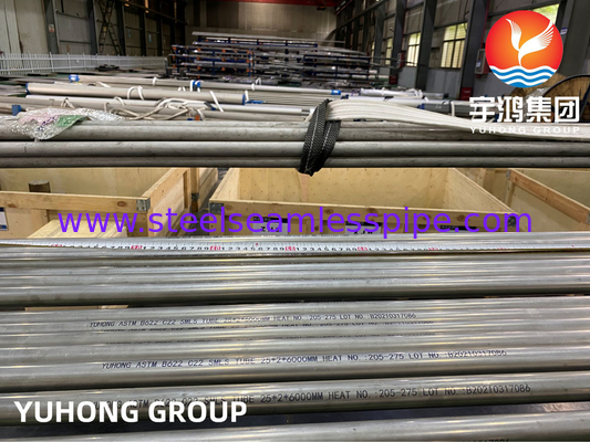 Tube en alliage de nickel Hastelloy C22 N06022 ASME SB622