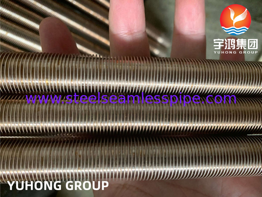 ASTM B111 C70600 O61 Tube à nageoires basses en alliage de cuivre nickel pour échangeur de chaleur