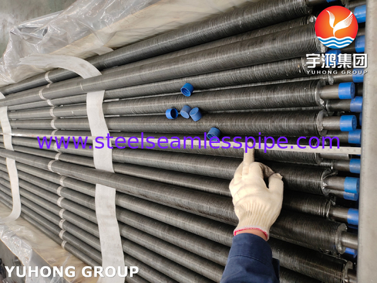 Tube à ailettes en spirale de G ASTM A179 pour la chaleur Exchager NDT de condensateur disponible